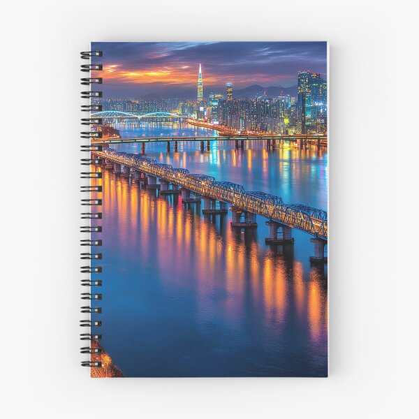 Item preview, Stunning Night View of Seoul Over the Han River designed and sold by Artessie.