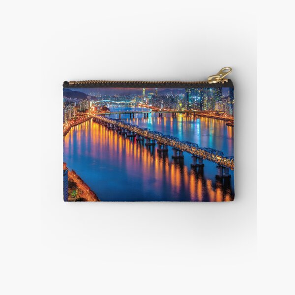 Item preview, Stunning Night View of Seoul Over the Han River designed and sold by Artessie.