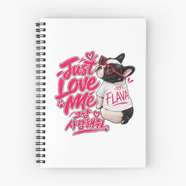 Item preview, Just Love Me - Cute French Bulldog & Korean Typography designed and sold by SeoulVibeStudio.
