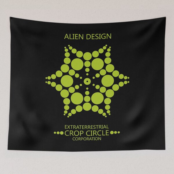 Item preview,  Extraterrestrial Crop Circle Corporation Alien Design 17 designed and sold by MagicEyesOnly.