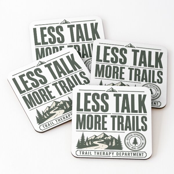 Item preview, Less Talk More Trails Mountain Bike Lifestyle Design designed and sold by SingleTrackes.