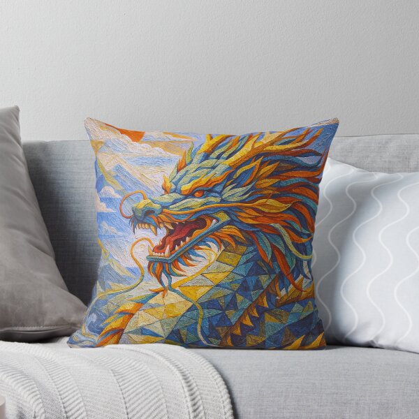 Item preview, A Cubist Painting of a Dragon – Legendary Mythical Creature designed and sold by GalleryKauffeld.
