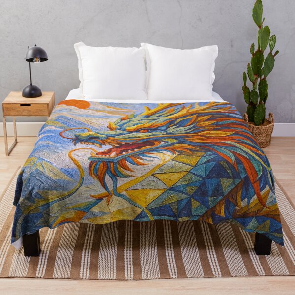 Item preview, A Cubist Painting of a Dragon – Legendary Mythical Creature designed and sold by GalleryKauffeld.