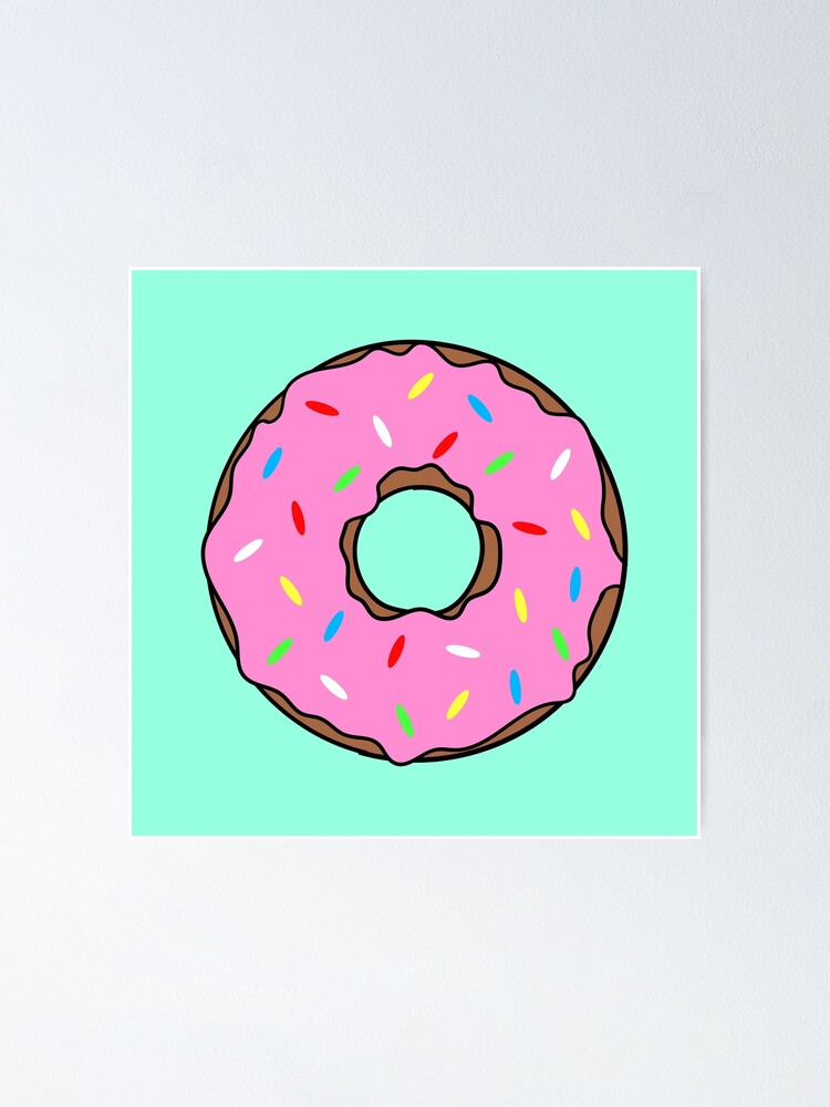 Donut Pillow / small donut mint / Doughnut Cushion / Donut gift