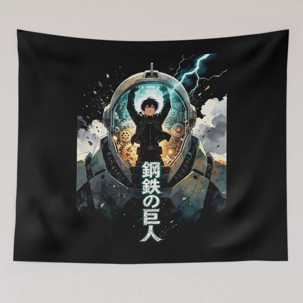Item preview, "Steel Giant" Mecha Pilot - Epic Anime Sci-Fi Art designed and sold by Raloel Art.