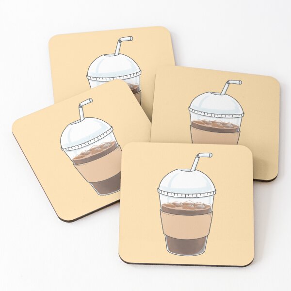 Item preview, Iced Americano Plastic Takeaway Cup Illustration Coffee Art designed and sold by ubborn.