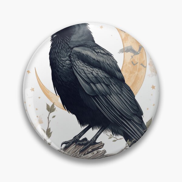 Item preview, Witch's Familiar Raven designed and sold by catcurio.
