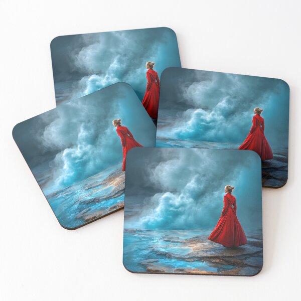 Item preview, Mystical Landscape with a Woman in Red Dress designed and sold by Artessie.