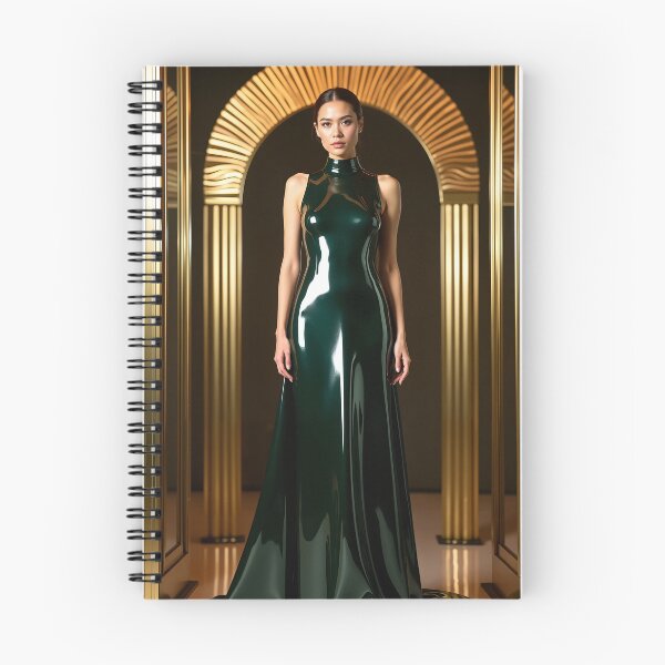 Item preview, Dark green Latex Dress – Luxury Fashion Look designed and sold by Magic-Reality.