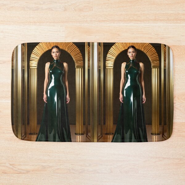 Item preview, Dark green Latex Dress – Luxury Fashion Look designed and sold by Magic-Reality.