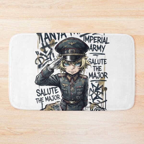 Item preview, Tanya Von Degurechaff Saluting Anime Graffiti Art - Saga of Tanya the Evil designed and sold by FreakToons.