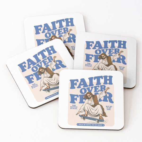 Item preview, Faith Over Fear Jesus Skateboarding designed and sold by Noirvasca.