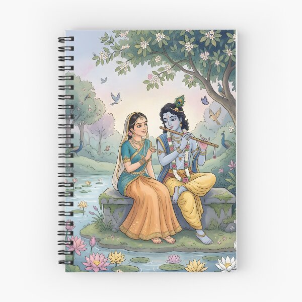 Item preview, Radha Krishna in Vrindavan designed and sold by hutofdesigns.