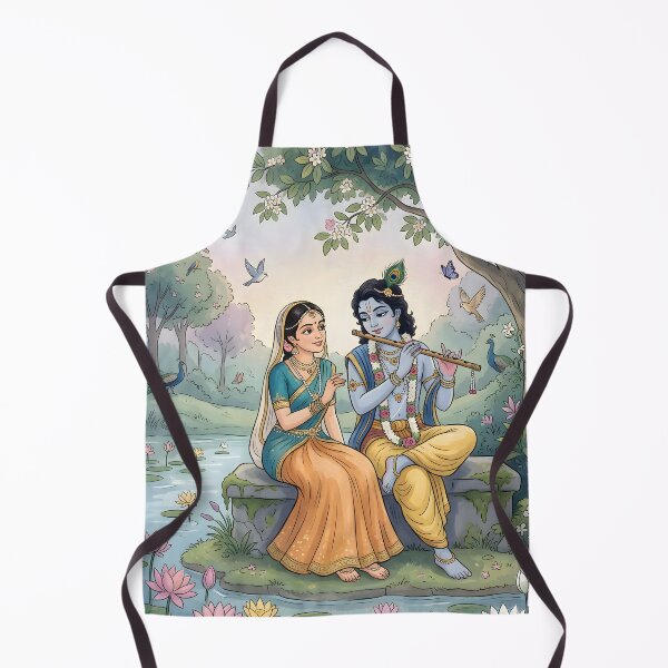 Item preview, Radha Krishna in Vrindavan designed and sold by hutofdesigns.