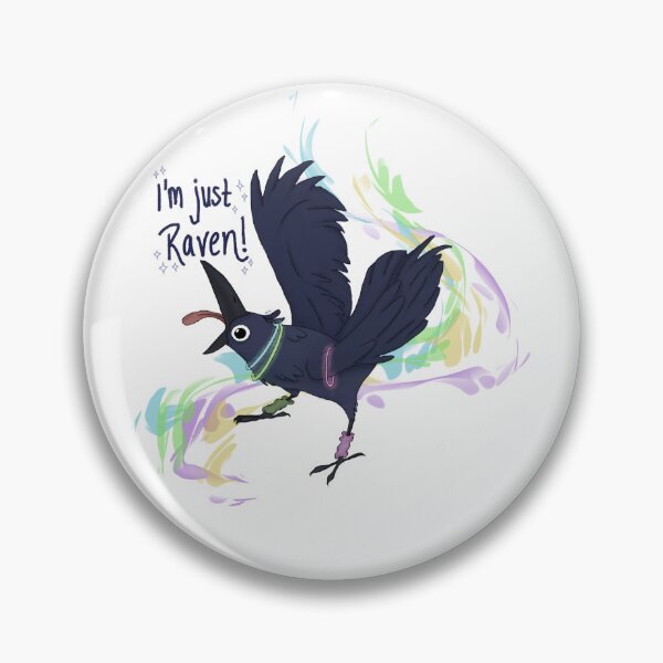Item preview, I'm just raven bird pun (square) designed and sold by Ho0dedVulture3.
