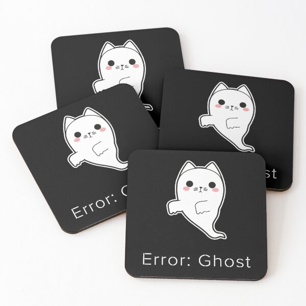 Item preview, Error: Ghost | Halloween Cat | Funny Tech Humor designed and sold by ContigoART.