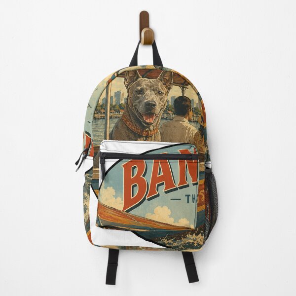 Item preview, Bangkok Thailand Thai Ridgeback Vintage Travel Poster designed and sold by FireWildChild.