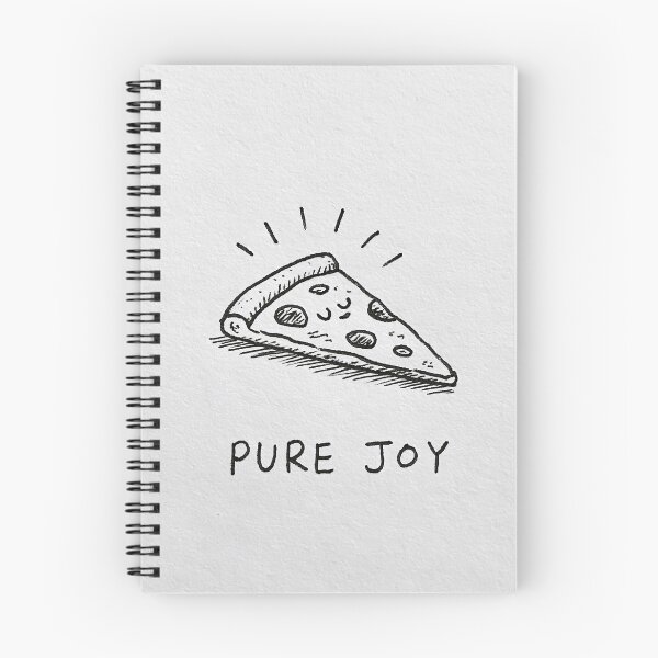 Item preview, Pure Joy Cute Pizza Slice Ink Drawing designed and sold by lautir.