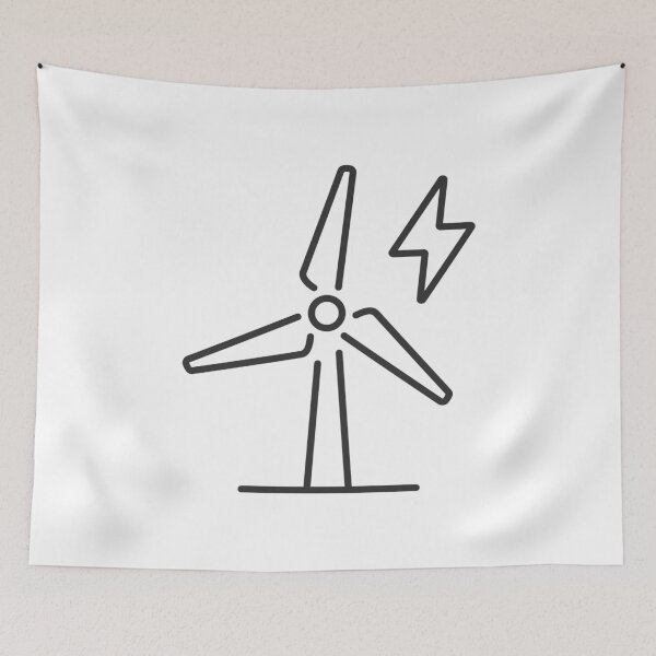 Item preview, Wind Turbine Renewable Energy Line Icon designed and sold by VectorForge Studio.