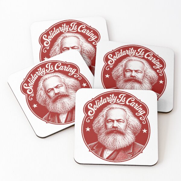 Item preview, Solidarity Is Caring Karl Marx Vintage Communist Portrait Funny Leftist designed and sold by ZIGLWORKS.