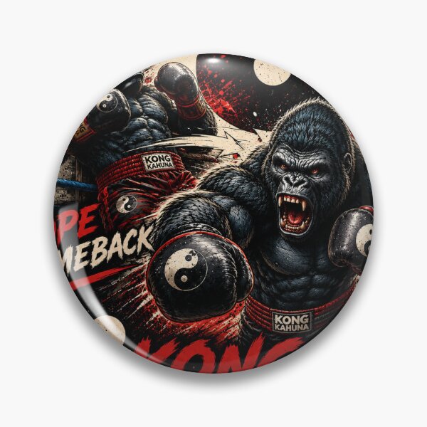 Item preview, Kong Kahuna Yin yang boxing gorilla- Rope Comeback designed and sold by EterniaE.