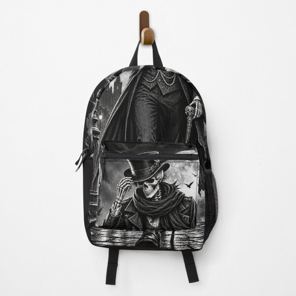Item preview, Vintage Skeleton Gentleman Gothic Horror Black and White designed and sold by wildflux.