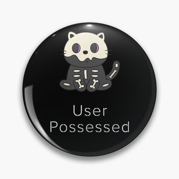 Item preview, User Possessed | Halloween Cat | Dark Tech Humor designed and sold by ContigoART.