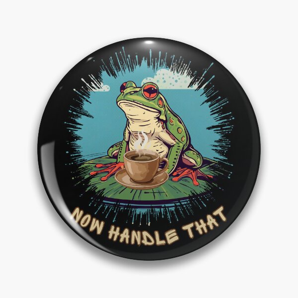 Item preview, Funny Frog Coffee Now Handle That Vintage Design designed and sold by TestudoDesign.