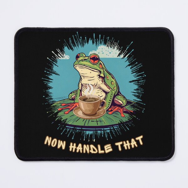 Item preview, Funny Frog Coffee Now Handle That Vintage Design designed and sold by TestudoDesign.