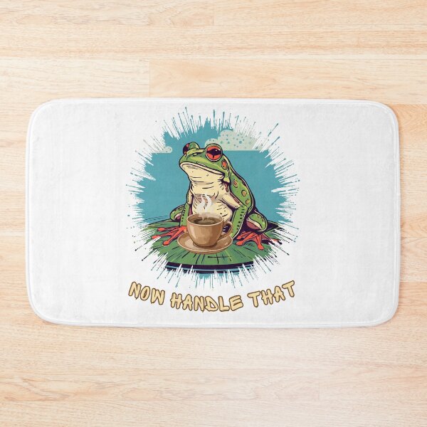 Item preview, Funny Frog Coffee Now Handle That Vintage Design designed and sold by TestudoDesign.