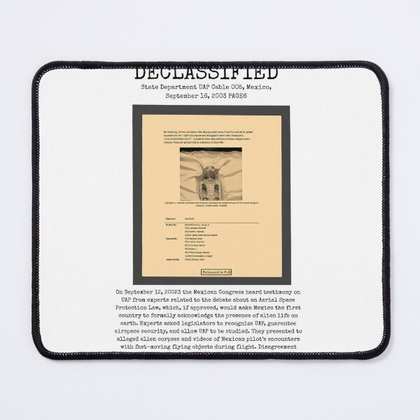 Item preview, UFO DECLASSIFIED State Department UAP Cable 005, Mexico, September 16, 2003 PAGE6 designed and sold by CG17s.