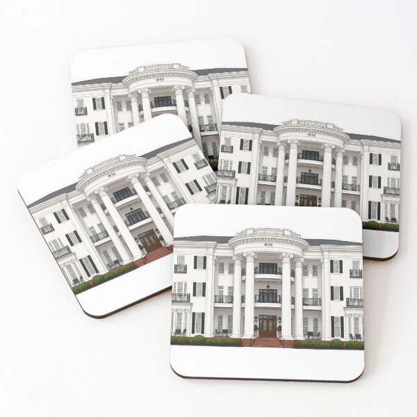 Aperçu de l'œuvre University of Alabama Phi Mu House créée et vendue par pinklemongraphics.