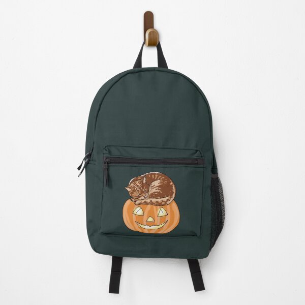 Item preview, Cat Whimsical Sleeping on Halloween Pumpkin Illustration designed and sold by LeshanArt.