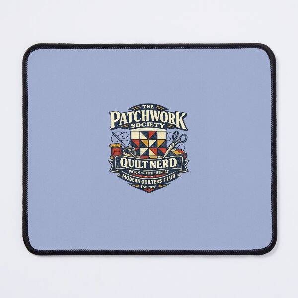 Item preview, The Patchwork Society Quilt Nerd Modern Quilters Club Vintage Badge designed and sold by KakangMudi.