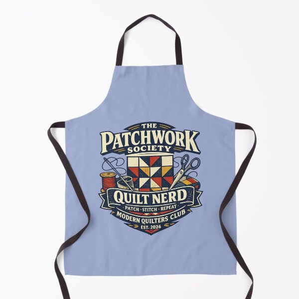 Item preview, The Patchwork Society Quilt Nerd Modern Quilters Club Vintage Badge designed and sold by KakangMudi.