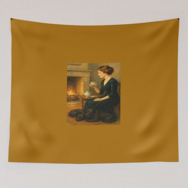 Item preview, Tea by the Fire with My Scotties designed and sold by Novel Works Studio.