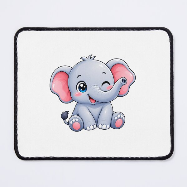 Item preview, Cute Baby Elephant | Kawaii Elephant Sticker designed and sold by Ricomin.