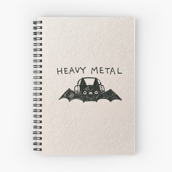 Item preview, Heavy Metal Cute Bat with Headphones Ink Drawing designed and sold by lautir.