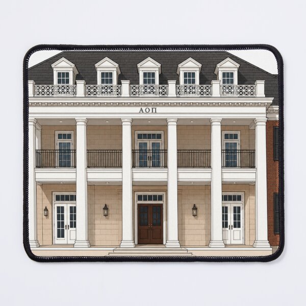 Item preview, University of Alabama Alpha Omicron Pi House designed and sold by pinklemongraphics.