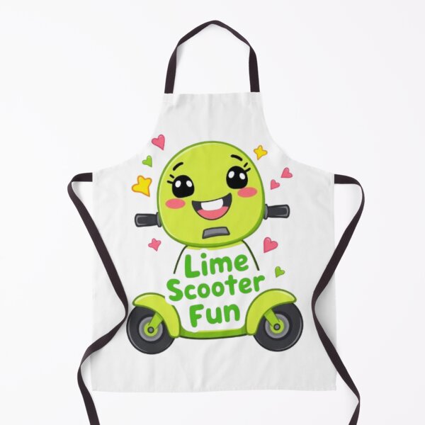Item preview, Lime Scooter Fun Cute Cartoon – Kawaii Green Scooter Design designed and sold by MystiColo.