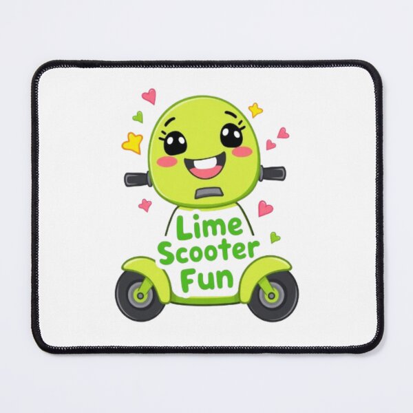 Item preview, Lime Scooter Fun Cute Cartoon – Kawaii Green Scooter Design designed and sold by MystiColo.