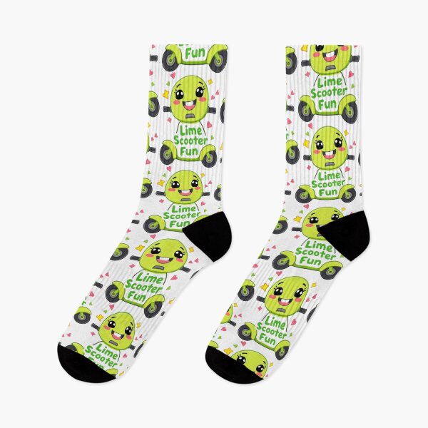 Item preview, Lime Scooter Fun Cute Cartoon – Kawaii Green Scooter Design designed and sold by MystiColo.