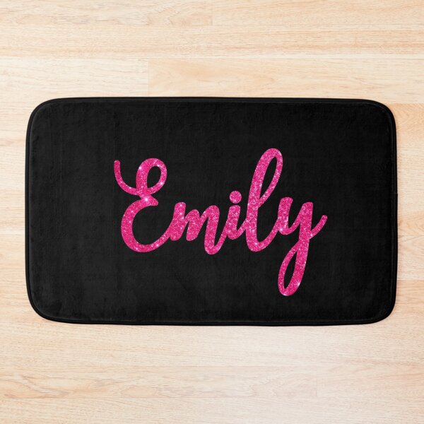 Item preview, Emily Hot Pink Sparkly Personalised Name Design designed and sold by CamilasPrints.