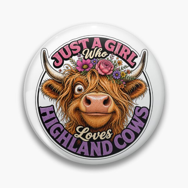 Item preview, Just A Girl Who Loves Highland Cows designed and sold by Wilcox PhotoArt.