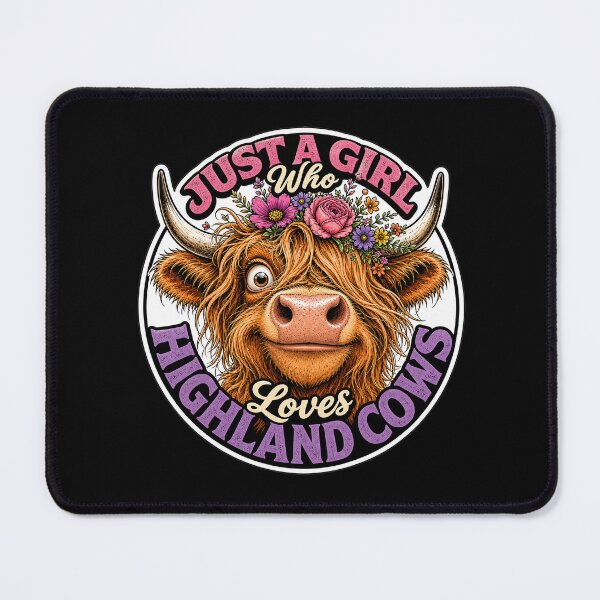 Item preview, Just A Girl Who Loves Highland Cows designed and sold by Wilcox PhotoArt.