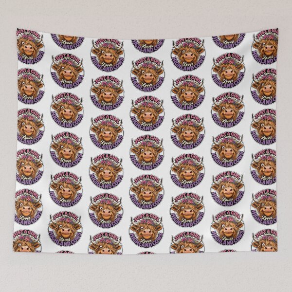 Item preview, Just A Girl Who Loves Highland Cows designed and sold by Wilcox PhotoArt.