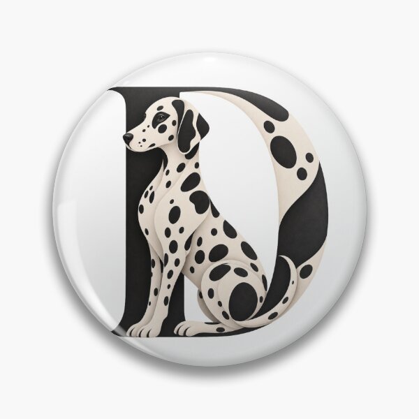 Item preview, Letter D Dalmatian Alphabet Art designed and sold by tmoca.