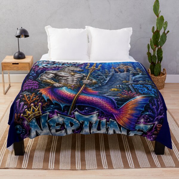 Item preview, Zebra Merman – Neptune’s Ocean Guardian | 90s Airbrush Fantasy designed and sold by Kilian Luc.