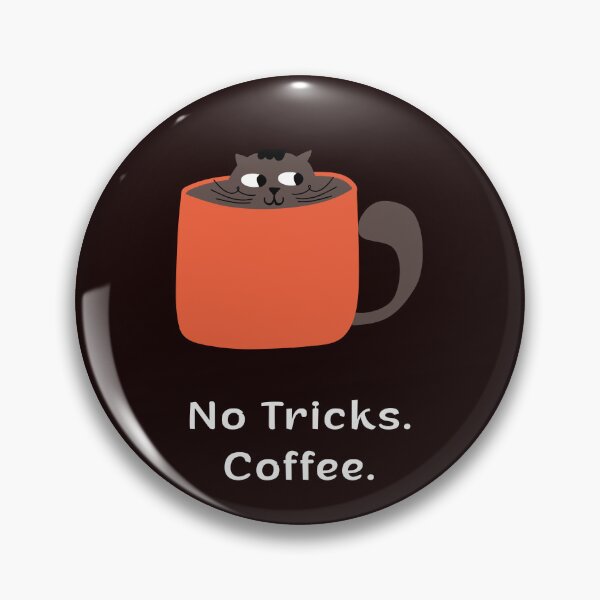 Item preview, No Tricks. Coffee. | Halloween Coffee Cat | Espresso Yourself Cats designed and sold by ContigoART.