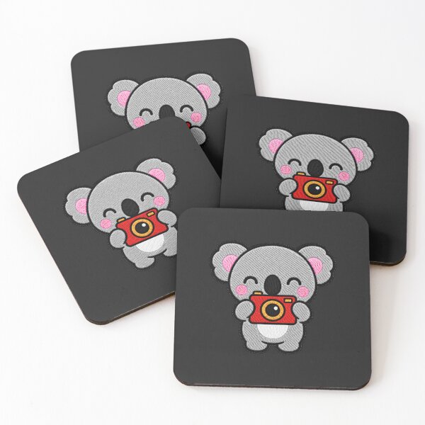 Item preview, Cute Koala Taking Photo Kawaii Embroidery Patch designed and sold by ColorSplash123.
